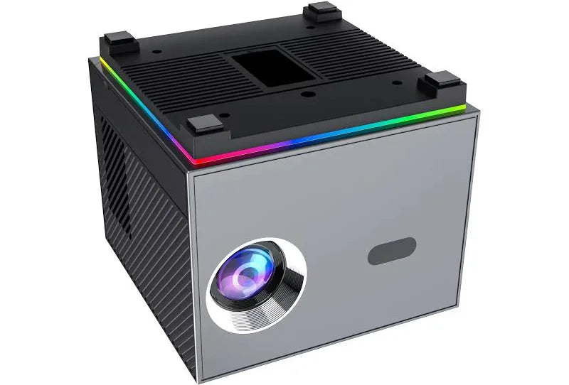 Zapzi xnano x3 projector, android 10, 4k compatible, wifi, screen mirroring, full hd 1080p, led home theatre with voice remote